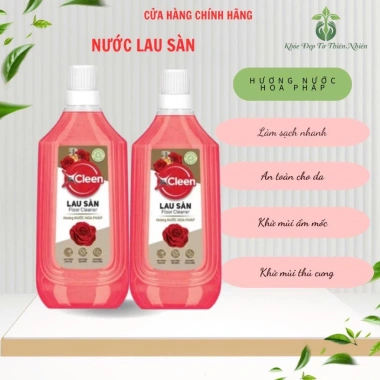 Nước lau sàn XCleen 1 lít hương Pháp thơm lâu, khử mùi, siêu tiết kiệm - Giá 35.000₫