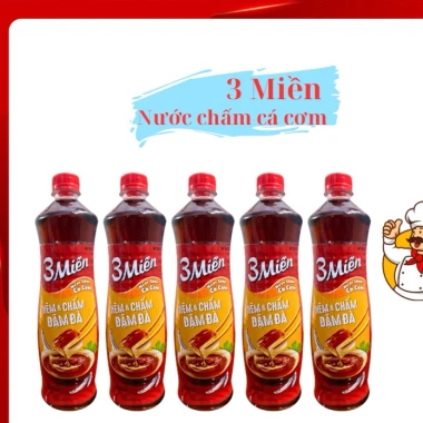 Nước Mắm 3 Miền chai 800ml - Giá ưu đãi 56.000đ, vị ngon truyền thống, chất lượng cao