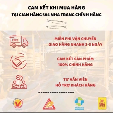 Nước Mắm 584 Nha Trang 25 Độ Đạm 1 Lít – Giá chỉ 45.000đ, hương vị đậm đà, chất lượng cao