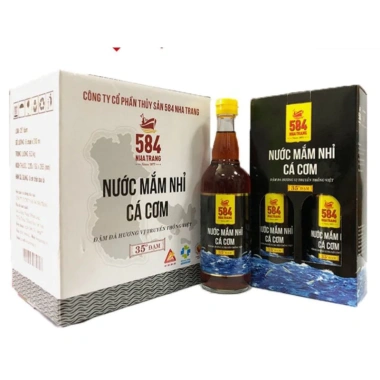 Nước Mắm 584 Nha Trang 35 độ đạm - Chai thuỷ tinh 350ml Giá 72.000 VNĐ 2 Nước Mắm 584 Nha Trang 35 độ đạm - Chai thuỷ tinh 350ml Giá 72.000 VNĐ 2
