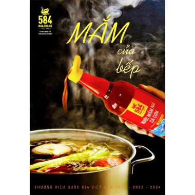 Nước Mắm 584 Nha Trang 40 Độ Đạm - Thùng 6 nhựa, giảm giá 175k