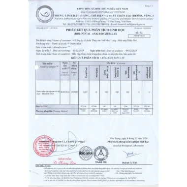 Nước Mắm 584 Nha Trang 40 Độ Đạm - Thùng 6 nhựa, giảm giá 175k