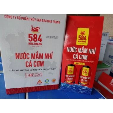 Nước Mắm 584 Nha Trang 40 Độ Đạm - Thùng 6 nhựa, giảm giá 175k