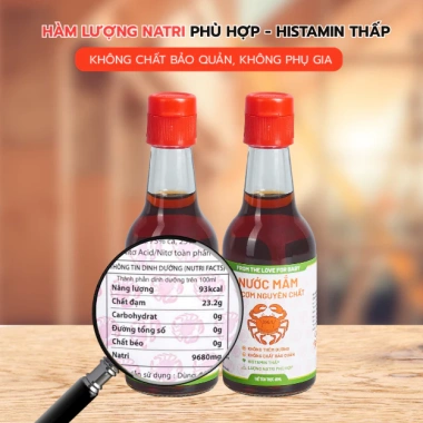 Nước Mắm Ăn Dặm 9Nghĩa Chai Thủy Tinh 60-200ml - Bổ Iot, Đạm Cá Cơm Nguyên Chất, Giá 27.000 VND