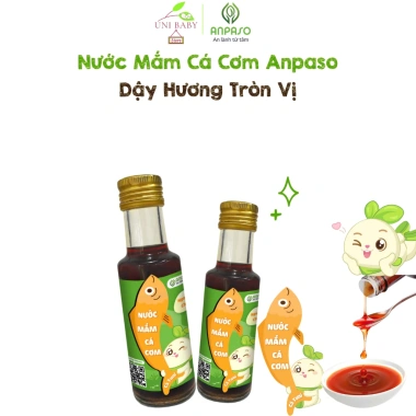 Nước mắm cá cơm Anpaso 120ml cho bé ăn dặm, đạm 40N, không chất bảo quản, giá ưu đãi 55.000đ