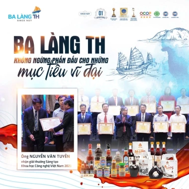 Nước Mắm Cá Cơm Ba Làng TH Tuyến Hòa 400 Năm Truyền Thống 2.000ml Giá 48k