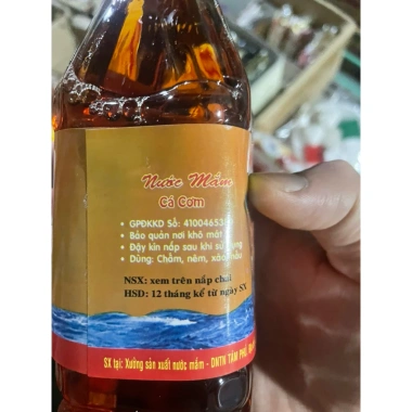 Nước Mắm Cá Cơm Bình Định Tám Phú 480ml - Hương Vị Truyền Thống, Giá 22.000₫