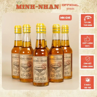 Nước mắm cá cơm Minh Nhạn Bình Định độ đạm 40, thùng 6 chai - Giá ưu đãi 540.000