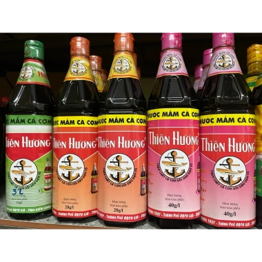 Nước Mắm Cá Cơm Thiên Hương 900ml - Hương Vị Đậm Đà, Giá Ưu Đãi 55.000₫