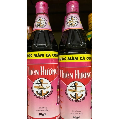 Nước Mắm Cá Cơm Thiên Hương 900ml - Hương Vị Đậm Đà, Giá Ưu Đãi 55.000₫
