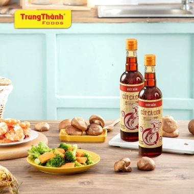 Nước mắm cá cơm TrungThành 500ml chai thủy tinh - 100% tự nhiên, thơm đậm, giá 53k 4