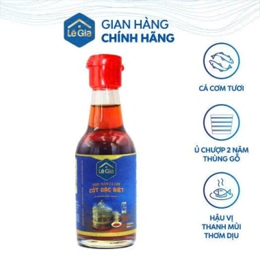 Nước mắm cá cơm truyền thống Lê Gia 525ml - Cốt đặc biệt, giá ưu đãi 145k