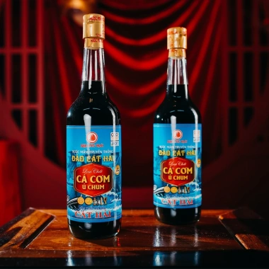 Nước Mắm Cá Cơm Ủ Chum Cát Hải Quang Hải 29 Độ Đạm OCOP 4 Sao 650ml Giá 78,850 VND 3