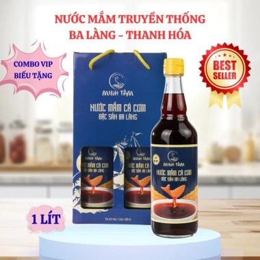 Nước mắm cao cấp Ba Làng Thanh Hóa ủ 4 năm - Combo 2 chai 500ml - Tặng mắm tôm - 100k (giảm từ 129k)