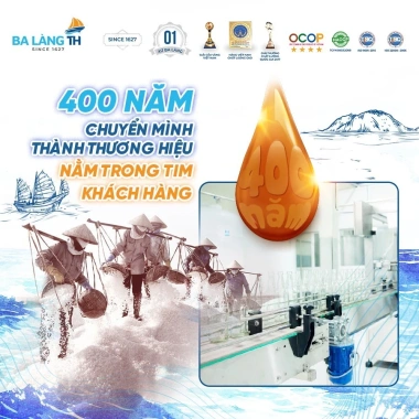 Nước Mắm Cao Đạm 41N Ba Làng TH Thanh Trùng Giảm Mặn 500ml - Đậm Đà, Cao Chất Lượng