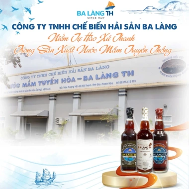 Nước Mắm Cao Đạm 41N Ba Làng TH Thanh Trùng Giảm Mặn 500ml - Đậm Đà, Cao Chất Lượng