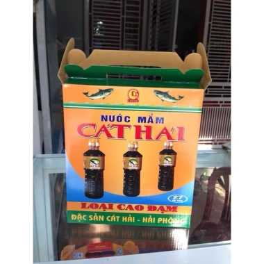 Nước mắm Cát Hải 1 xách 3 chai 500ml - Giá chỉ 199.999, giảm mạnh từ 253.999