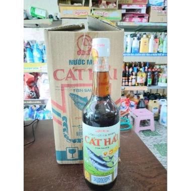 Nước mắm Cát Hải 650ml 17 độ đạm 27 độ đạm - Chai sành chất lượng, giảm còn 75.900 VND 8