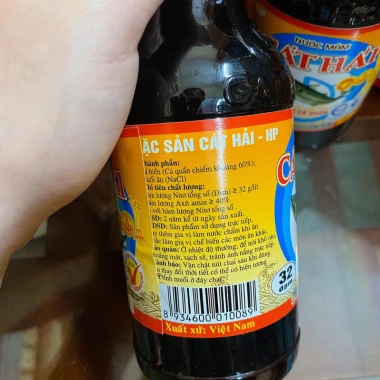Nước Mắm Cát Hải Cá Quẩn Xá Ch 3 chai 300ml - Giá 150k, hương vị thơm ngon, chất lượng cao