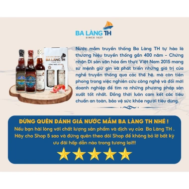 Nước Mắm Chắt Cá Cơm Ba Làng TH 2.000ml Hương vị đặc trưng, giảm 23% chỉ 143.000₫