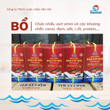 Nước Mắm Chắt Cá Cơm Đen 2 Chai 500ml Vân Hải Cát Hải Truyền Thống 95k