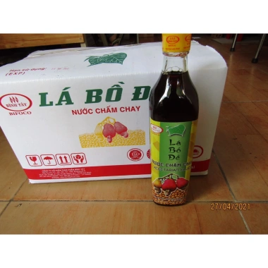 Nước mắm chay Lá Bồ Đề 500ml - chai thủy tinh cao cấp, 12 chai/thùng, giảm giá 552k
