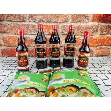 Nước mắm chay Linh Chi 500ml - Hương vị đậm đà, không dầu cá, giảm giá 43.211₫