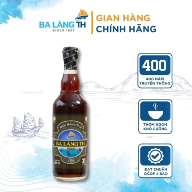 Nước Mắm Cốt Ba Làng TH 400 Năm Truyền Thống 500ml - Chai Thủy Tinh 113.000đ Nước Mắm Cốt Ba Làng TH 400 Năm Truyền Thống 500ml - Chai Thủy Tinh 113.000đ