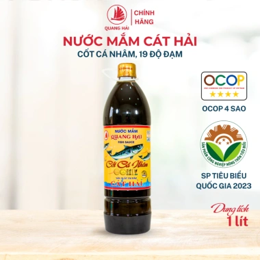 Nước Mắm Cốt Cá Nhâm Cát Hải Quang Hải 19° Đạm - Giò Chả Ngon OCOP 4 Sao 45.599₫