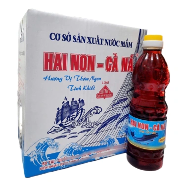 Nước mắm Hai Non Cà Ná 6 chai 500ml - Thùng nhựa, hương vị đậm đà, giảm giá 179.000₫ 3