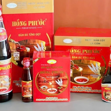 Nước Mắm Hồng Phước 40° 2 Chai 650ml - Hộp Thuỷ Tinh, Giá giảm còn 309.120₫