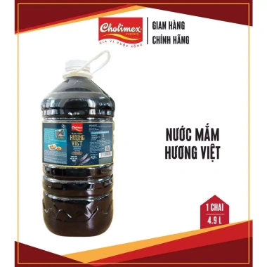 Nước mắm Hương Việt 4.9L Cốt cá cơm 50% đậm đà, thơm ngon, chỉ 242.500 VND