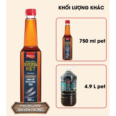 Nước mắm Hương Việt 750ml - Ngon tự nhiên, giảm giá 22% chỉ 48,000 VND