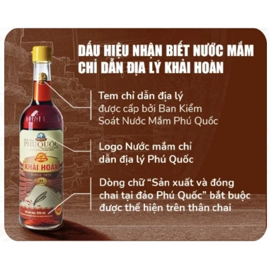 Nước mắm Khải Hoàn thùng 6 chai 215ml đạm 40% - Giá chỉ 390.000, hương vị chuẩn