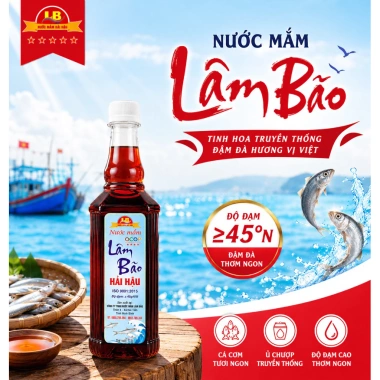 Nước mắm Lâm Bão 45 Độ Đạm 1 lít chính hãng - Cốt cá thơm ngon, giảm giá 132.5k 2 Nước mắm Lâm Bão 45 Độ Đạm 1 lít chính hãng - Cốt cá thơm ngon, giảm giá 132.5k 2