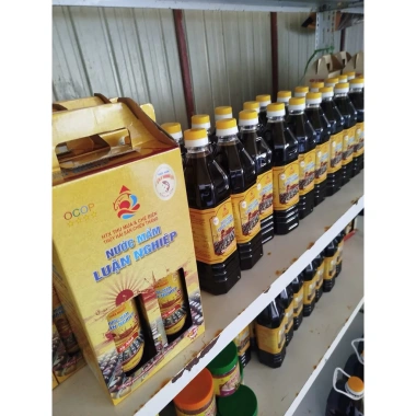 Nước mắm Luận nghiệp 34 độ đạm 1 lít - Ocop 4 sao, giảm giá 180.000₫