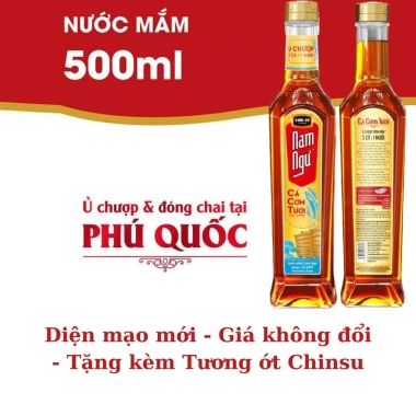 Nước mắm Nam Ngư 500ml - Sóng sánh đậm vị cá cơm tươi, giảm giá 73.500₫