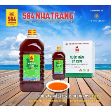 Nước Mắm Nhĩ Cá Cơm 584 Nha Trang 15 do dam 5L chai nhựa - Gia giam 160.000 dong 2 Nước Mắm Nhĩ Cá Cơm 584 Nha Trang 15 do dam 5L chai nhựa - Gia giam 160.000 dong 2