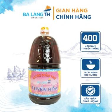 Nước Mắm Nhĩ Cá Cơm Ba Làng TH 400 Năm Truyền Thống 2.000ml Giảm Giá 88.000₫