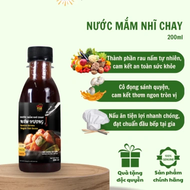 Nước Mắm Nhĩ Chay Ngon Từ Nấm Hương Không Iốt - An Toàn Tuyến Giáp, Giá 35.692 VND 2