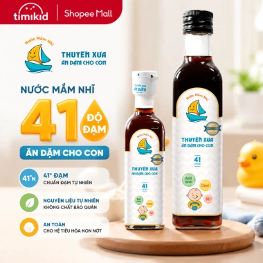 Nước Mắm Nhĩ Thuyền Xưa Ăn Dặm 65ml-250ml Hoàn Toàn Tự Nhiên, Ngon Giàu Dinh Dưỡng Cho Bé Giá 37.000 VND