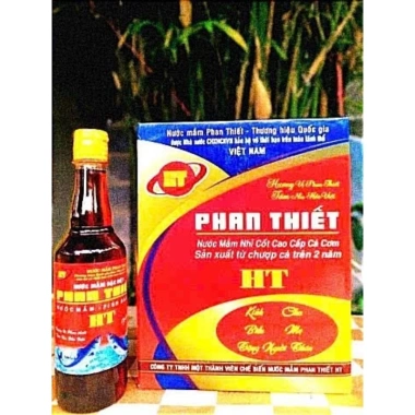Nước mắm Phan Thiết HT 30 độ đạm - 1 thùng 6 chai 500ml (3 lít) - Giá ưu đãi 215.000