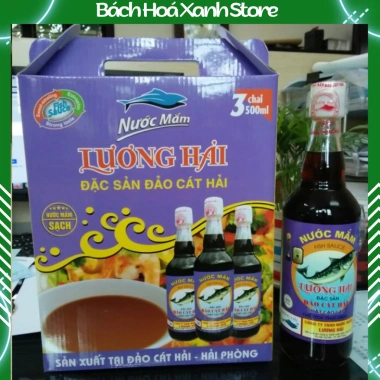 Nước mắm sạch cao cấp Lương Hải 3 chai 500ml Đặc sản Cát Hải giá ưu đãi 165.290₫