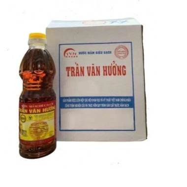 Nước mắm siêu sạch Trần Văn Hưởng nhãn xanh 6 chai nhựa 470ml - Giá chỉ 189.000₫