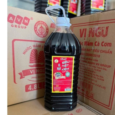 Nước mắm siêu tiết kiệm Vị Ngư 4.8L giá chỉ 64.385 VND tiết kiệm tối đa 6