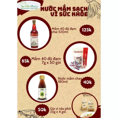 Nước mắm Thanh Hà 520ml - Hương vị truyền thống, giảm giá 21% chỉ 75.872 VND