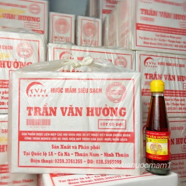 Nước mắm Trần Văn Hưởng cốt cô đặc 45N: Hộp 10 chai 220ml, giảm giá 495k