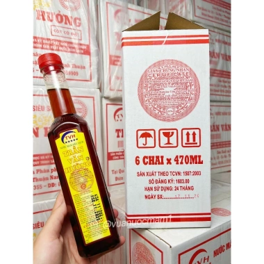 Nước mắm Trần Văn Hưởng cốt cô đặc 45N, hộp 6 chai 470ml – giá ưu đãi 565.000 VND