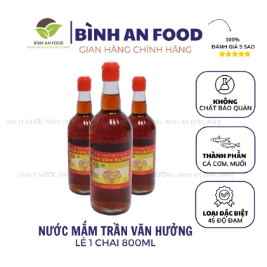 Nước mắm Trần Văn Hưởng đặc biệt cốt cô đặc 6 chai 800ml - Giá ưu đãi 945.000đ, truyền thống