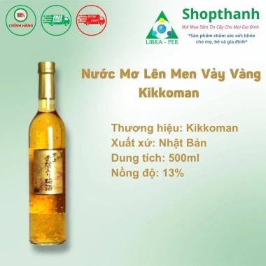 Nước Mơ Ngâm Lên Men Vảy Vàng Kikkoman 500ml Nhật Bản - Hương Đậm, Giá 450.000 VND Nước Mơ Ngâm Lên Men Vảy Vàng Kikkoman 500ml Nhật Bản - Hương Đậm, Giá 450.000 VND